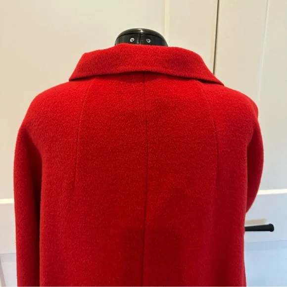 Anthropologie elevenses Brienne Red coat. Size Large. - Picture 5 of 14